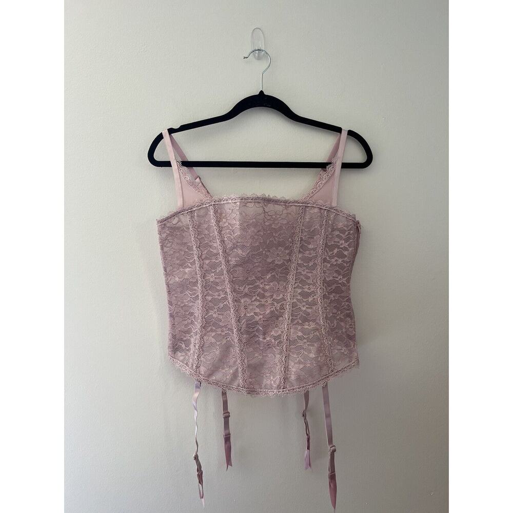 Adore Me Women’s Vira Plus‎ Corset Matching G String Sz 0x NWT